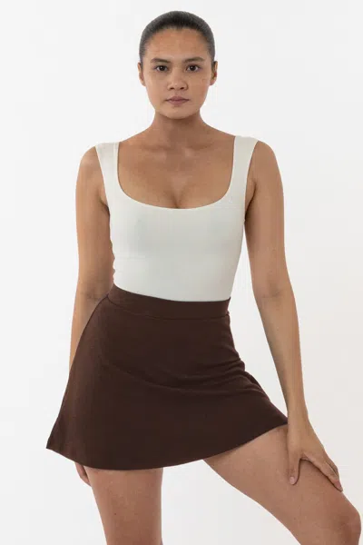 Los Angeles Apparel Pon481 - Ponte A-line Skort In Multi