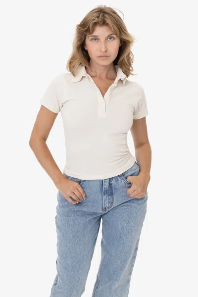 Los Angeles Apparel Pq30312gd - Women's Pique Polo In Multi