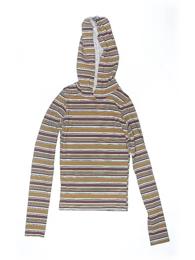 Pre-owned Los Angeles Apparel Kids' Pullover Hoodie In Brown