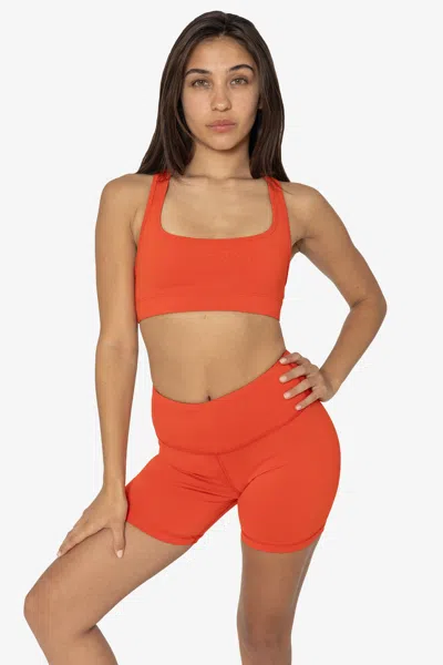 Los Angeles Apparel Raw302 - Performance Sport Short In Poppy