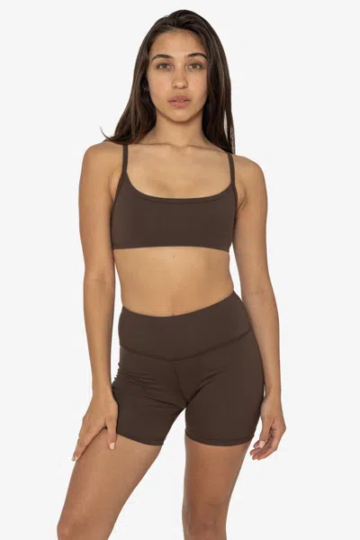 Los Angeles Apparel Raw303 - Performance Spaghetti Sports Bra In Multi