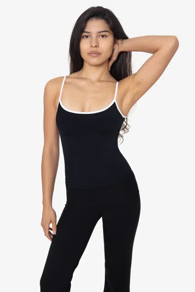 Los Angeles Apparel Raw311 - Performance Spaghetti Tank In Black