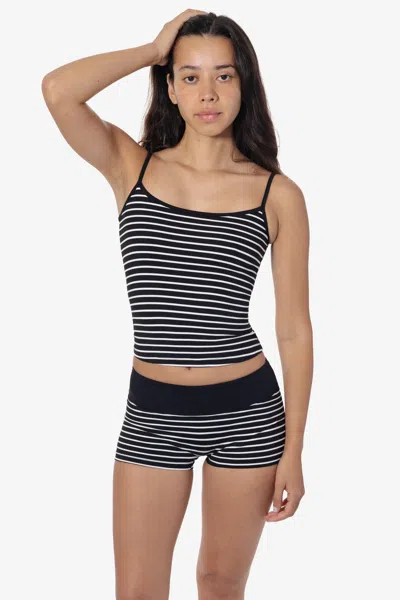 Los Angeles Apparel Raw311 - Performance Spaghetti Tank In Black