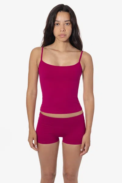 Los Angeles Apparel Raw311 - Performance Spaghetti Tank In Pink