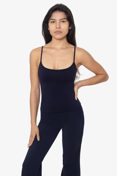 Los Angeles Apparel Raw311 - Performance Spaghetti Tank In Blue