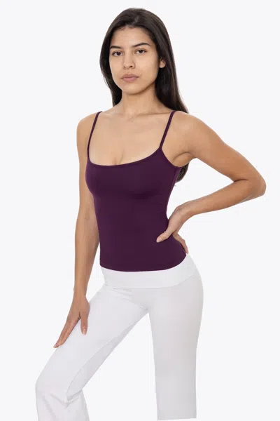 Los Angeles Apparel Raw311 - Performance Spaghetti Tank In Purple