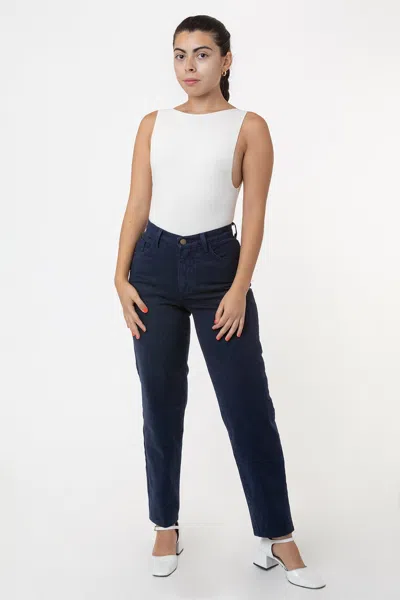 Los Angeles Apparel Rbdw01gd - Garment Dye Women's Relaxed Fit Bull Denim Jean In Multi
