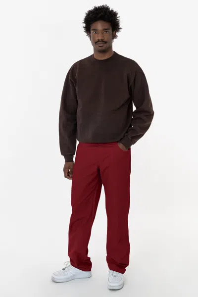 Los Angeles Apparel Rdc405 - Chili Duck Canvas Work Pant In Red