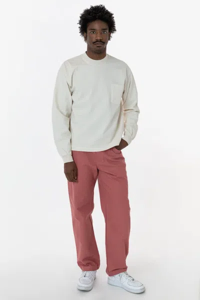 Los Angeles Apparel Rdc405 - Redwood Duck Canvas Work Pant In Pink