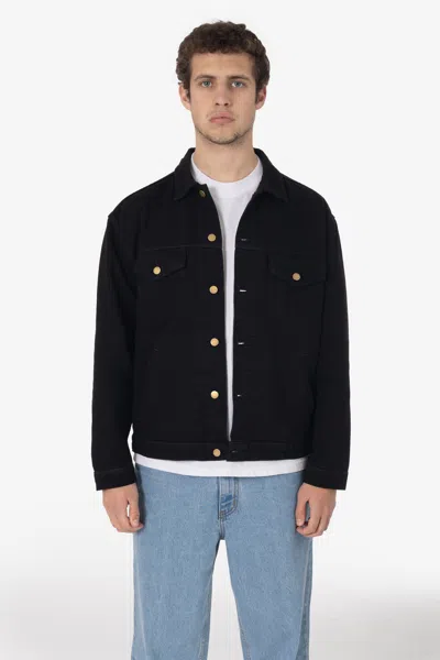 Los Angeles Apparel Rdnm04 - Denim Jacket In Black