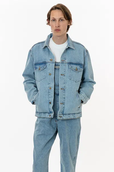 Los Angeles Apparel Rdnm04 - Denim Jacket In Blue