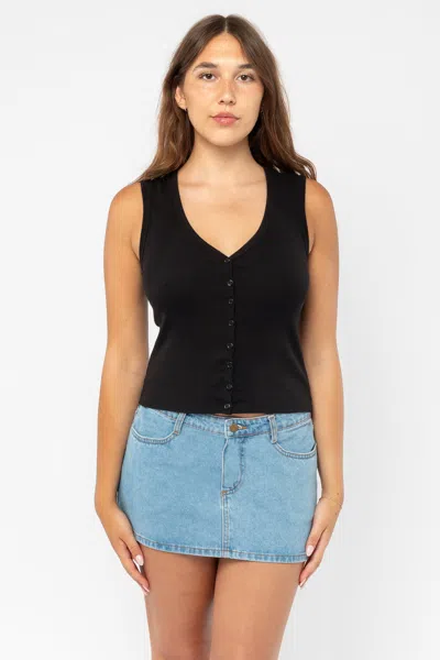 Los Angeles Apparel Rdnw30 - Denim Micro Mini Skirt In Blue