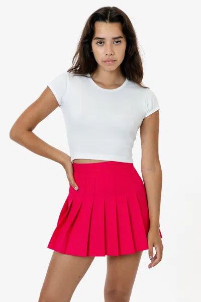 Los Angeles Apparel Rgb300 - Tennis Skirt In Pink