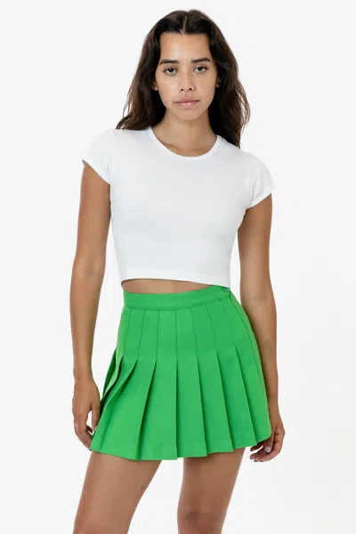 Los Angeles Apparel Rgb300 - Tennis Skirt In Green