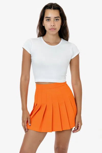 Los Angeles Apparel Rgb300 - Tennis Skirt In Orange