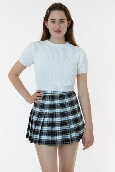 Los Angeles Apparel Rgb300p - Plaid Tennis Skirt In Multi