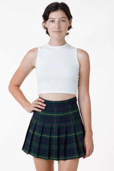 Los Angeles Apparel Rgb300p - Plaid Tennis Skirt In Multi