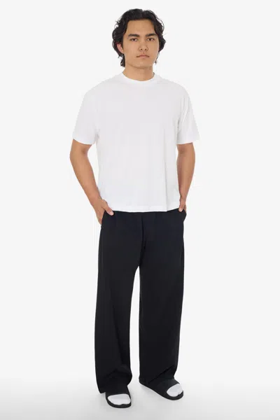 Los Angeles Apparel Rlc05gd - 6oz Lightweight Micro Canvas Open Bottom Pants In Black