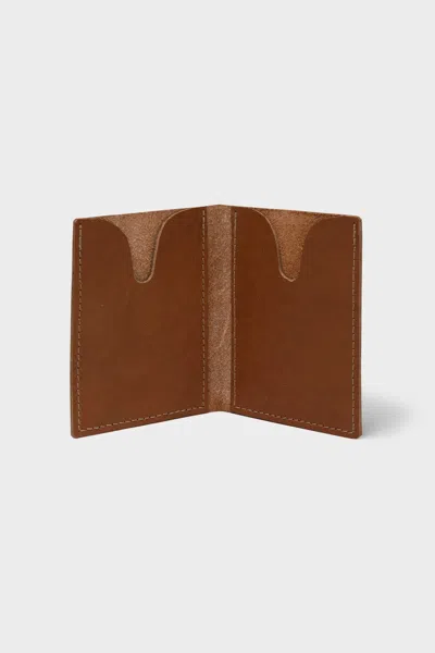 Los Angeles Apparel Rlh3418 - Double Pocket Wallet In Tobacco