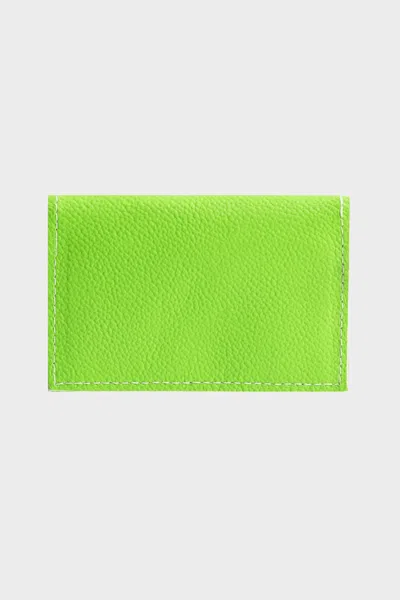 Los Angeles Apparel Rlh3419 - Folded Horizontal Wallet In Citron