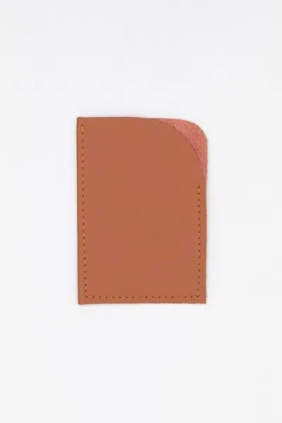 Los Angeles Apparel Rlh3427 - Card Holder In Persimmon
