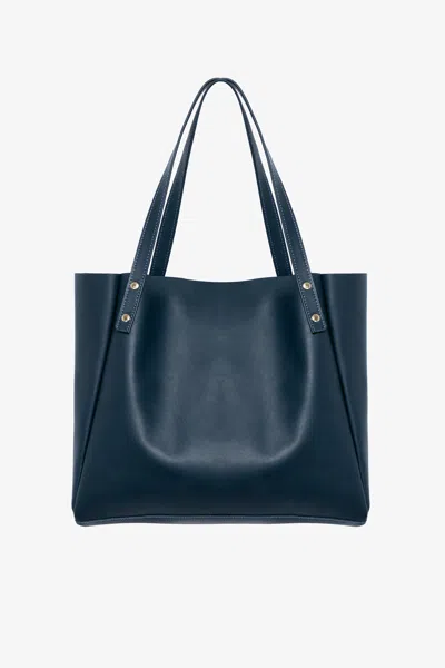 Los Angeles Apparel Rlh3432 - Mini L'epicier Bag In Navy