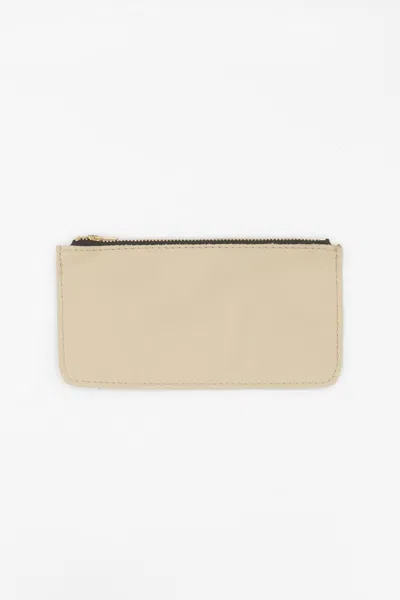Los Angeles Apparel Rlh3435 - Leather Wallet Pouch In Vanilla