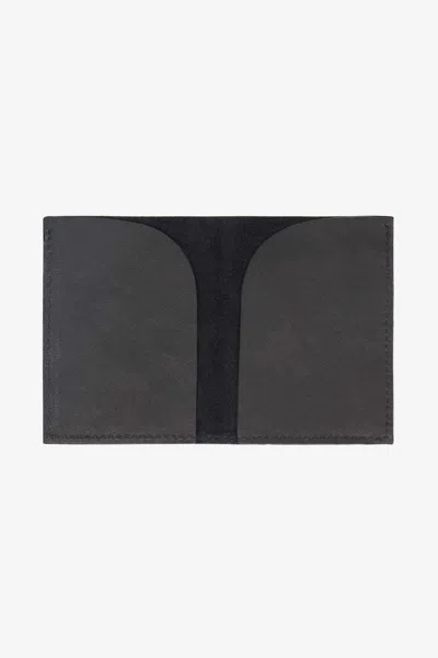 Los Angeles Apparel Rlh3449 - Double Card Holder Wallet In Black