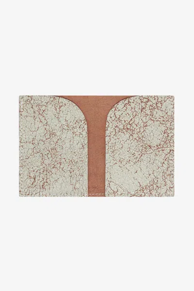 Los Angeles Apparel Rlh3449 - Double Card Holder Wallet In Clay