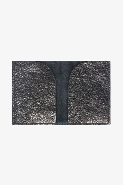 Los Angeles Apparel Rlh3449 - Double Card Holder Wallet In Obsidian