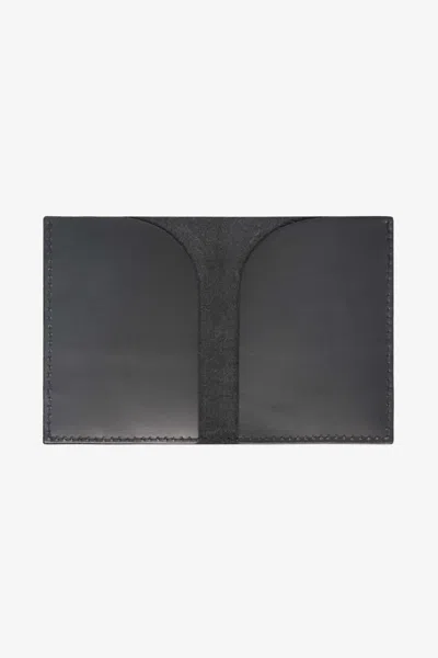 Los Angeles Apparel Rlh3449 - Double Card Holder Wallet In Shiny Black