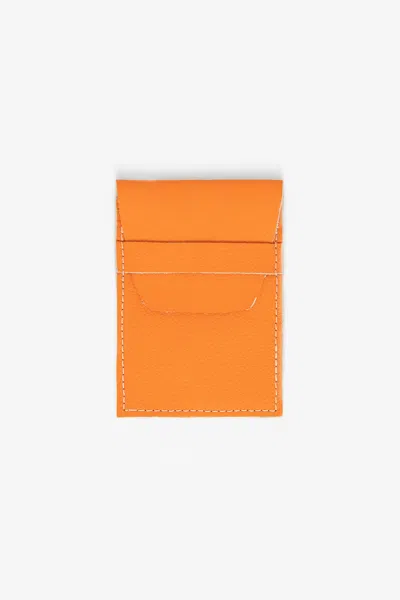Los Angeles Apparel Rlh3451 - Leather Sleeve Wallet In Clementine