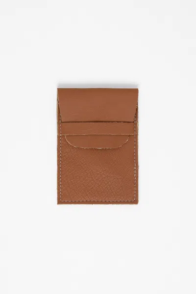 Los Angeles Apparel Rlh3451 - Leather Sleeve Wallet In Cognac
