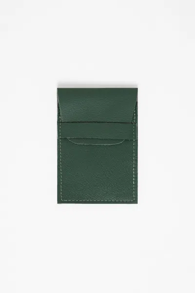 Los Angeles Apparel Rlh3451 - Leather Sleeve Wallet In Forest Green