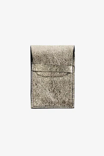 Los Angeles Apparel Rlh3451 - Leather Sleeve Wallet In Light Gold