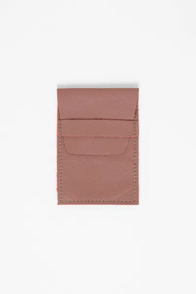 Los Angeles Apparel Rlh3451 - Leather Sleeve Wallet In Mauve