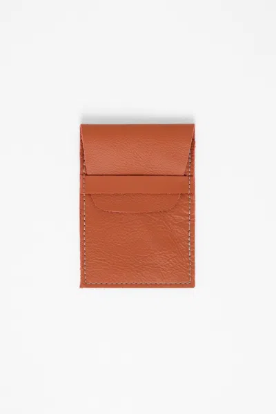 Los Angeles Apparel Rlh3451 - Leather Sleeve Wallet In Persimmon
