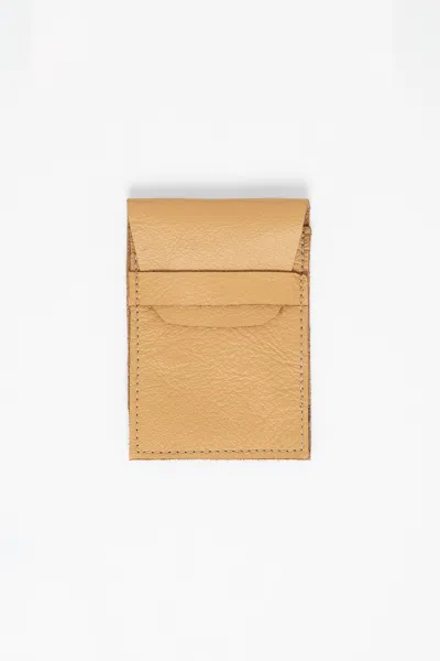 Los Angeles Apparel Rlh3451 - Leather Sleeve Wallet In Sand