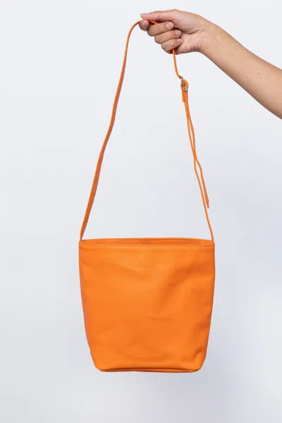 Los Angeles Apparel Rlh3456 - Everyday Crossbody Bag In Clementine