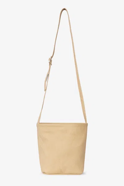 Los Angeles Apparel Rlh3456 - Everyday Crossbody Bag In Pebbled Tan