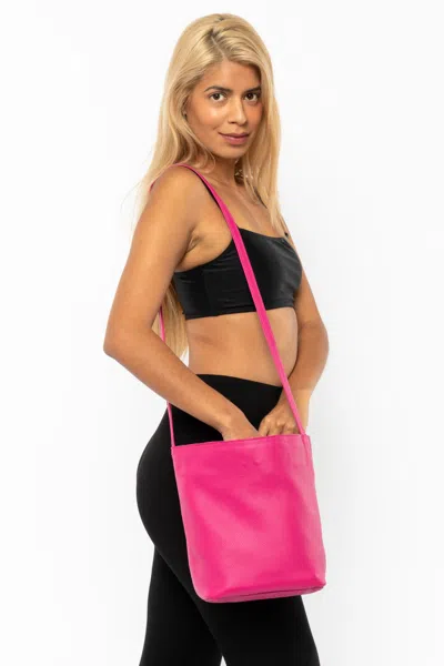 Los Angeles Apparel Rlh3456 - Everyday Crossbody Bag In Violet