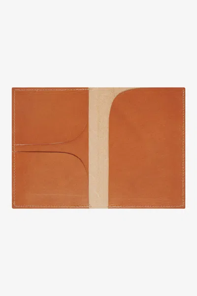 Los Angeles Apparel Rlh3470 - Leather Passport Wallet In Whiskey