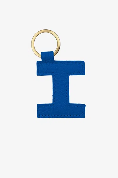 Los Angeles Apparel Rlh520 - Leather Alphabet Keychain In I Royal