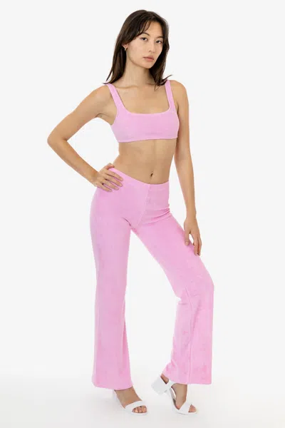 Los Angeles Apparel Rlt3000 - Loop Terry Flared Pant In Pink