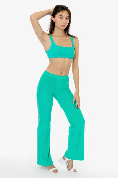 Los Angeles Apparel Rlt3000 - Loop Terry Flared Pant In Green