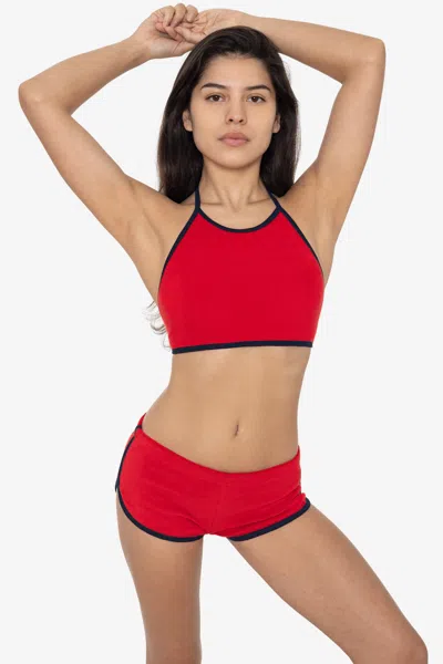 Los Angeles Apparel Rlt3503 - Loop Terry Micro Running Short In Red