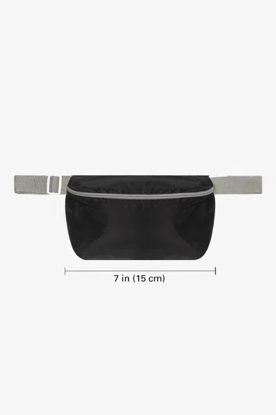 Los Angeles Apparel Rnb0523 - Nylon Fanny Pack In Black/grey/grey