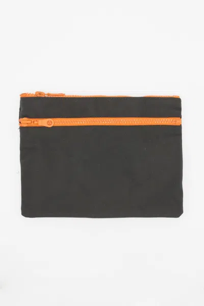 Los Angeles Apparel Rnb502 - Nylon Zippered Pouch In Black