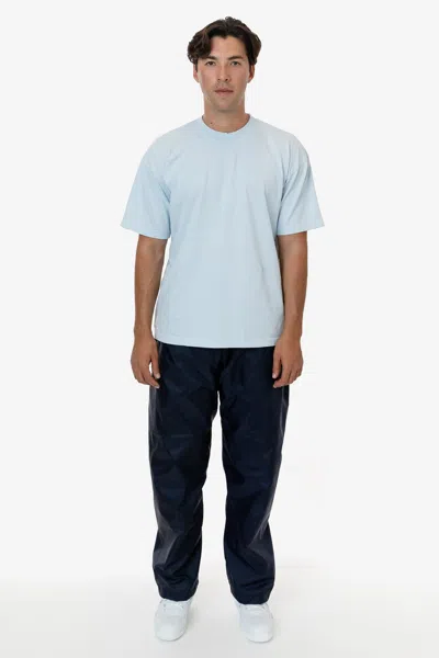 Los Angeles Apparel Rnf405 - Nylon Taffeta Lined Track Pant In Blue