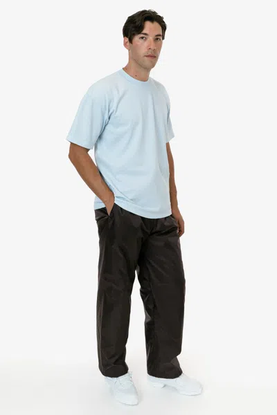 Los Angeles Apparel Rnf405 - Nylon Taffeta Lined Track Pant In Blue